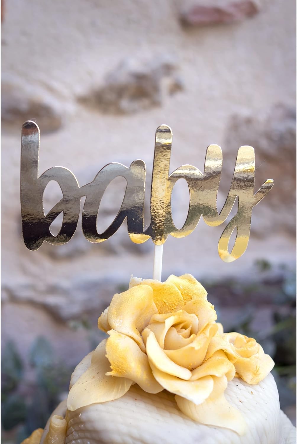 Διακοσμητικό Τούρτας Χρυσό Baby/Cake Topper