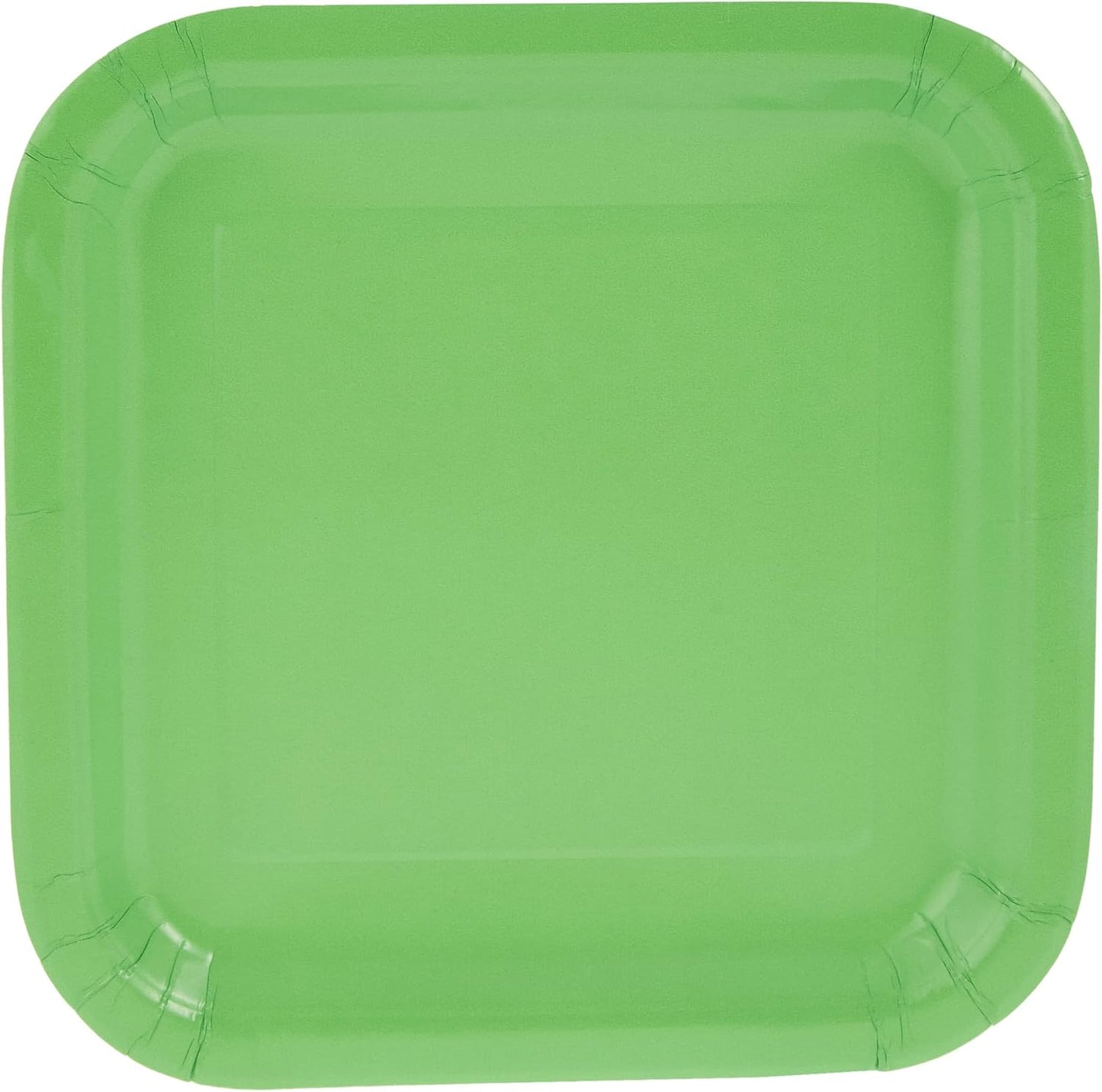 Πιάτα χάρτινα τετρ. Γλυκού 18εκ. Λαχανί - Kiwi/ 16 τεμ