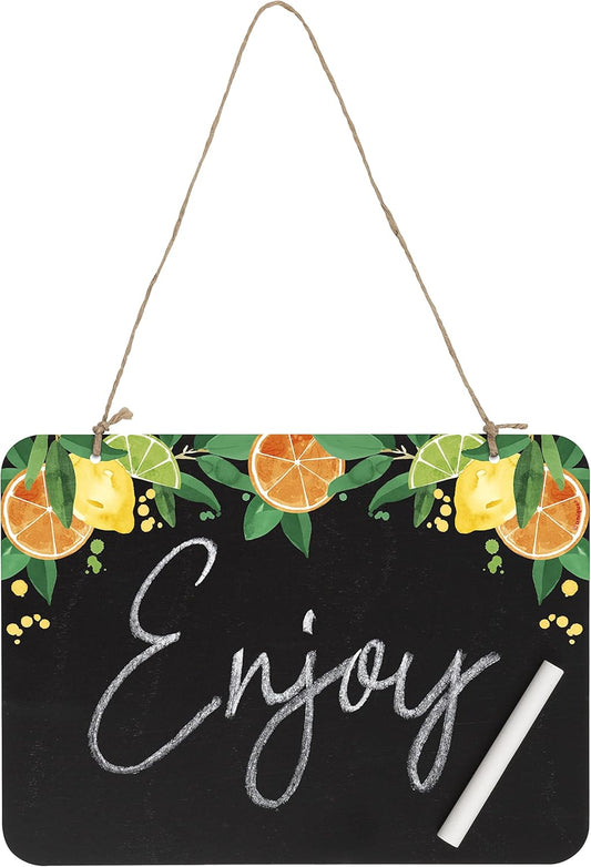 Πίνακας Πλαστικό Κιμωλίας με Λεμόνια