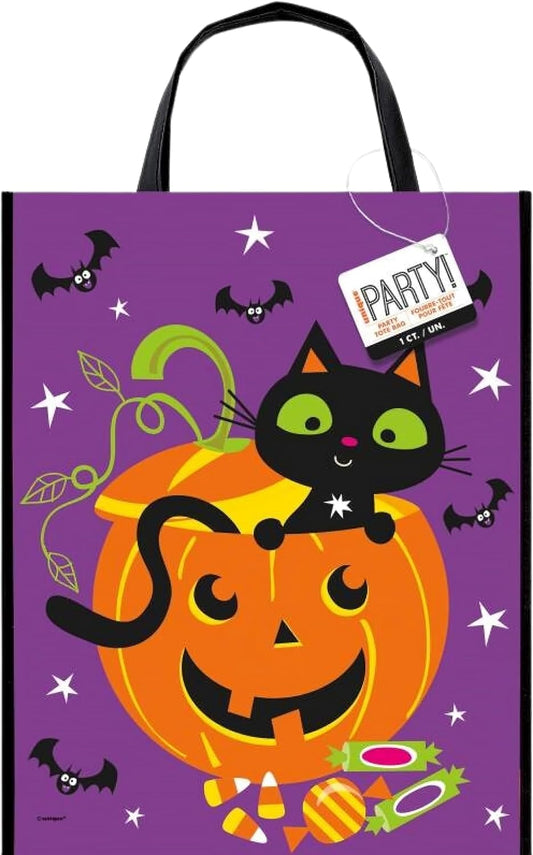 Υφασμάτινη Τσάντα  Κολοκύθα & Γάτα / 30 x 38εκ