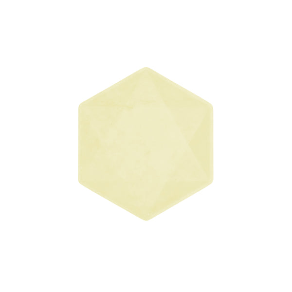 Πιάτα εξάγωνα Vert Decor Yellow 15.8 x 13.7 εκ - Κίτρινο Παστέλ / 6 τεμ