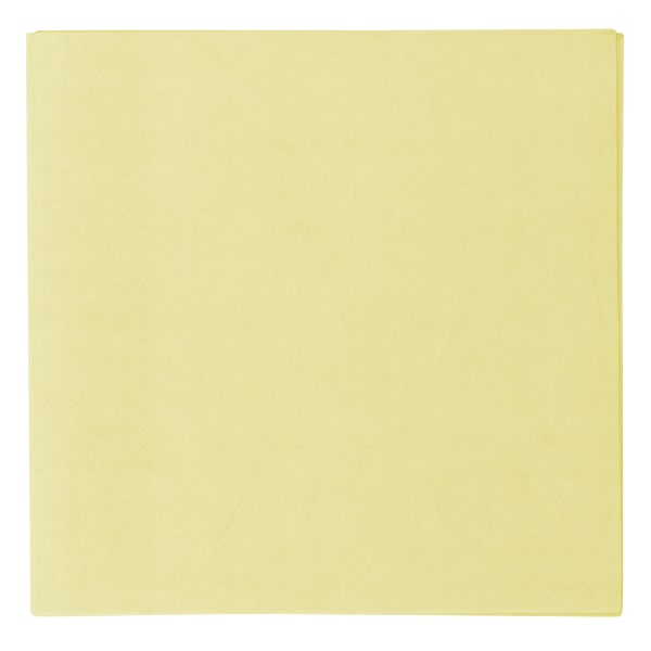 Χαρτοπετσέτες φαγητού 3φύλλες Vert Decor 33x33cm Yellow - Κίτρινο Παστέλ /20 τεμ