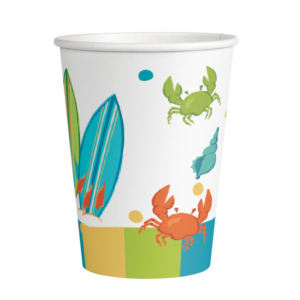 Χάρτινα Ποτήρια Surf Party Paper 250 ml / 8 τεμ
