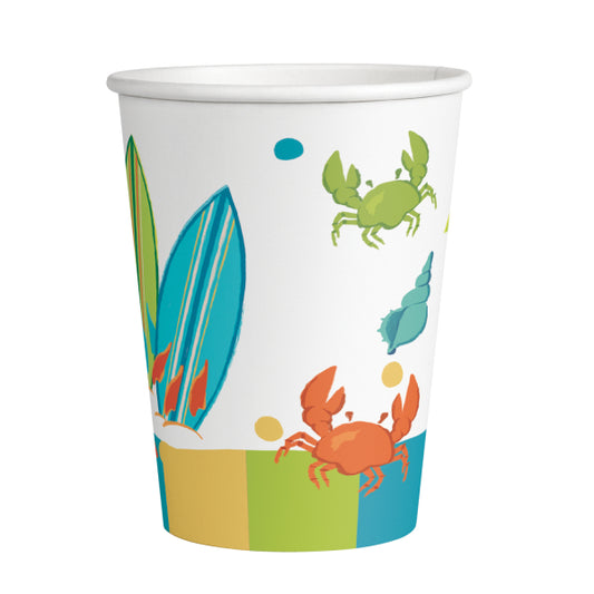 Χάρτινα Ποτήρια Surf Party Paper 250 ml / 8 τεμ