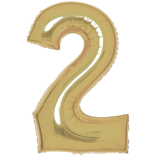 Μπαλόνι Φοιλ Νούμερο  2 Λευκόχρυσο - White Gold / 86 εκ