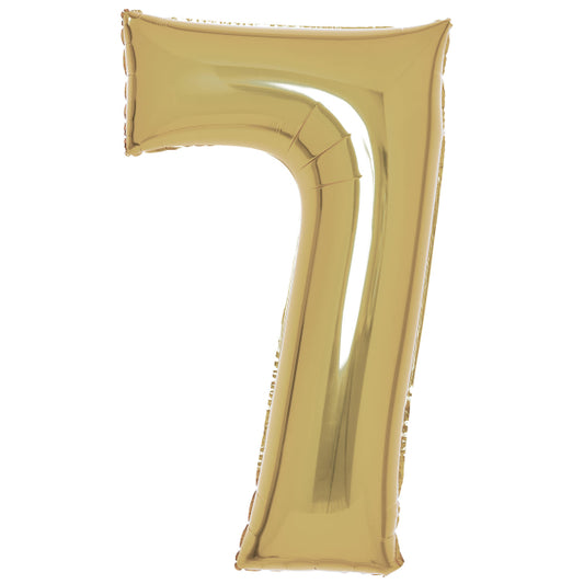 Μπαλόνι Φοιλ Νούμερο  7 Λευκόχρυσο - White Gold / 86 εκ