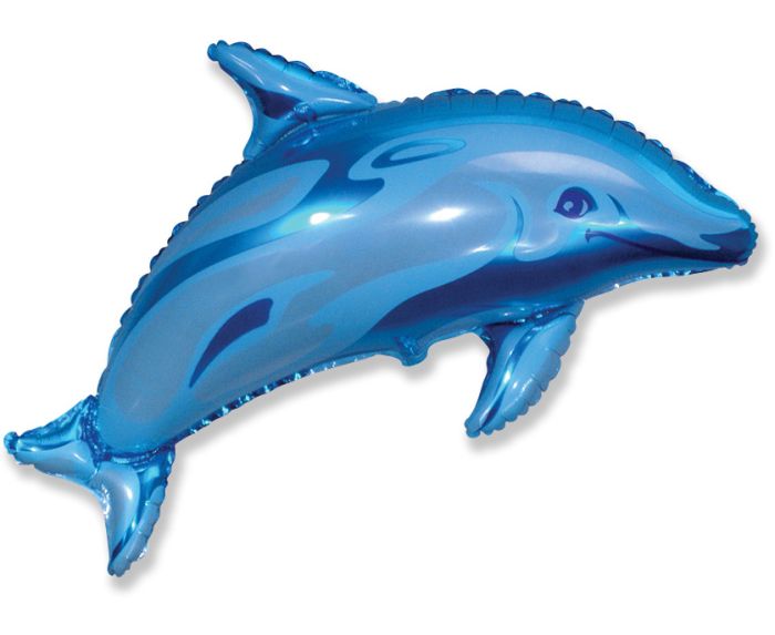 Μπαλόνι Φοιλ Σχήμα Δελφίνι Dolphin Σιέλ - Ασυσκεύαστο