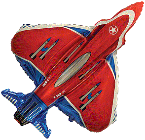Μπαλόνι Φοιλ Σχήμα Αεροπλάνο Superfighter/ 99 x 96 - Ασυσκεύαστο