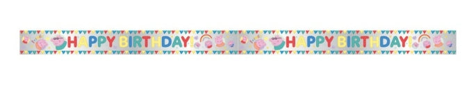 Peppa Pig Foil Banner 6 ft