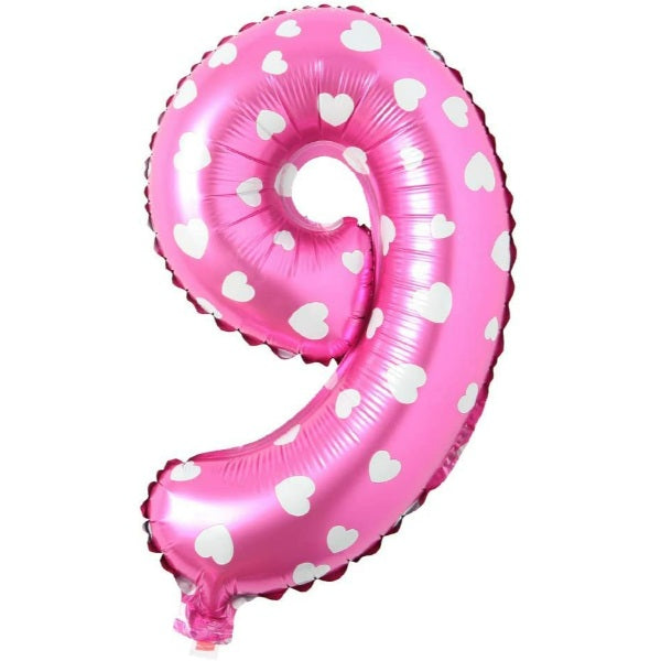Mini Shape Μπαλόνια Αριθμοί Φούξια 40 cm – 16″