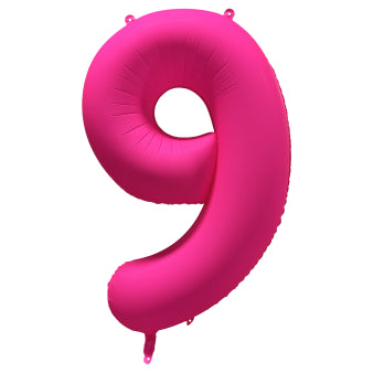 Neon Μπαλόνια Αριθμοί Φούξια 86 cm - 34"