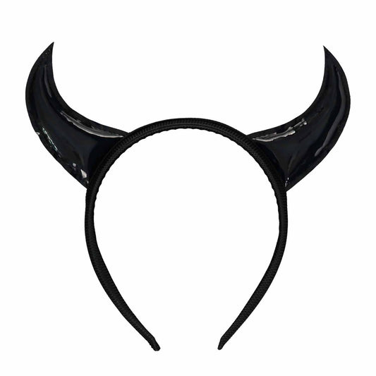 Στέκα Μαύρος Διάβολος Devil Horns Black Headband