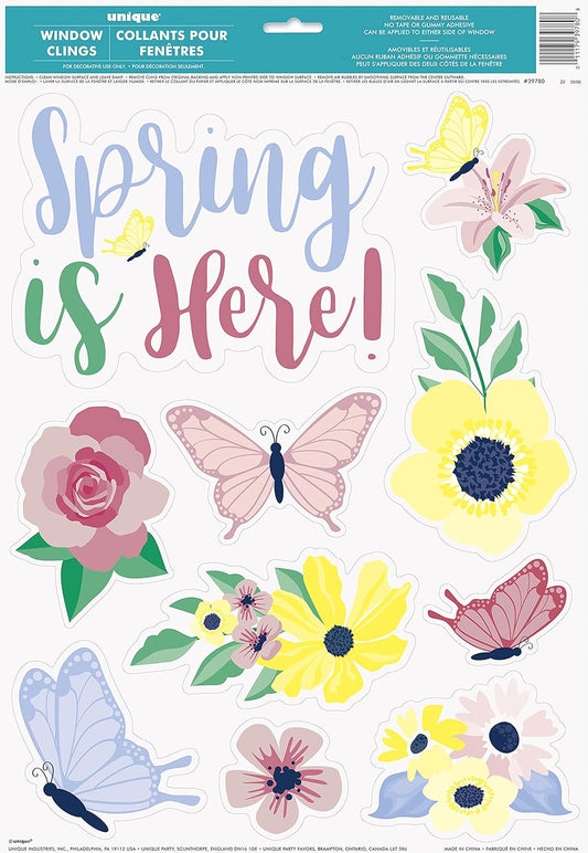 Αυτοκόλλητα  με Λουλούδια για Τζάμι