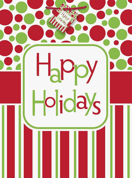 Τσάντα Χάρτινη Γίγας  Happy Holidays