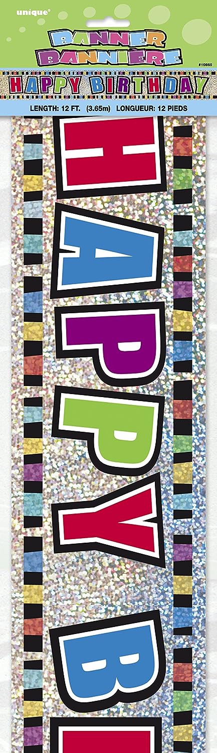 Ταινία Μεταλλική πολύχρωμη  365 εκ  Happy Birthday