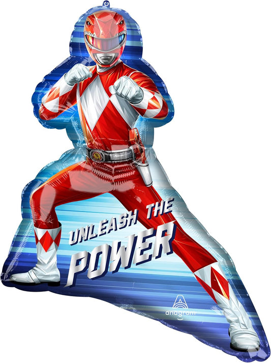 Μπαλόνι Φοιλ Σχήμα Red Power Rangers  / 63 εκ x 68 εκ