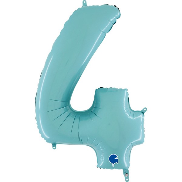 Μπαλόνια Αριθμοί παστέλ Γαλάζιο 66 cm – 26″