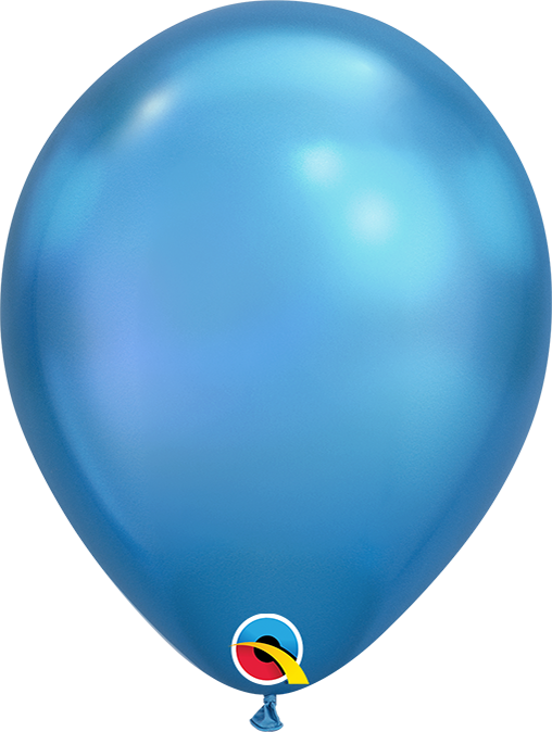 Μπαλόνια Λάτεξ 7 Μπλε Chrome /100 τεμ