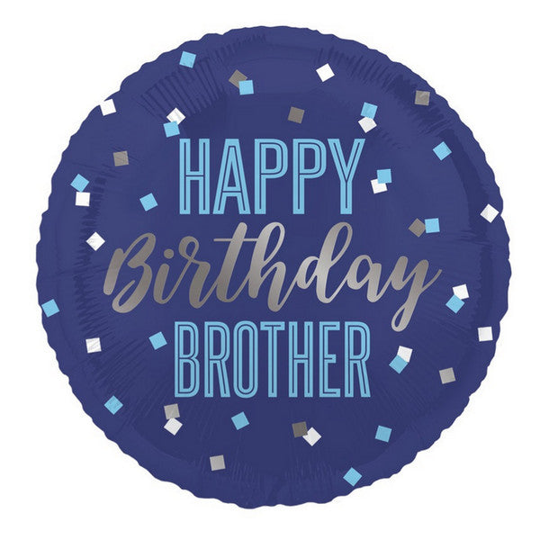 Μπαλόνι Φοιλ 18 Happy Birthday Brother / 46 εκ