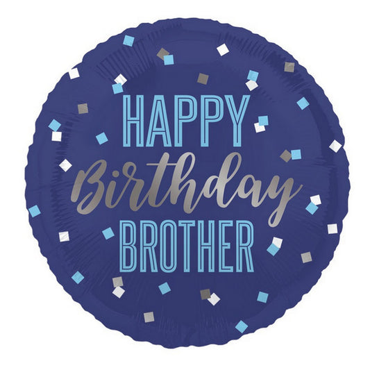 Μπαλόνι Φοιλ 18 Happy Birthday Brother / 46 εκ