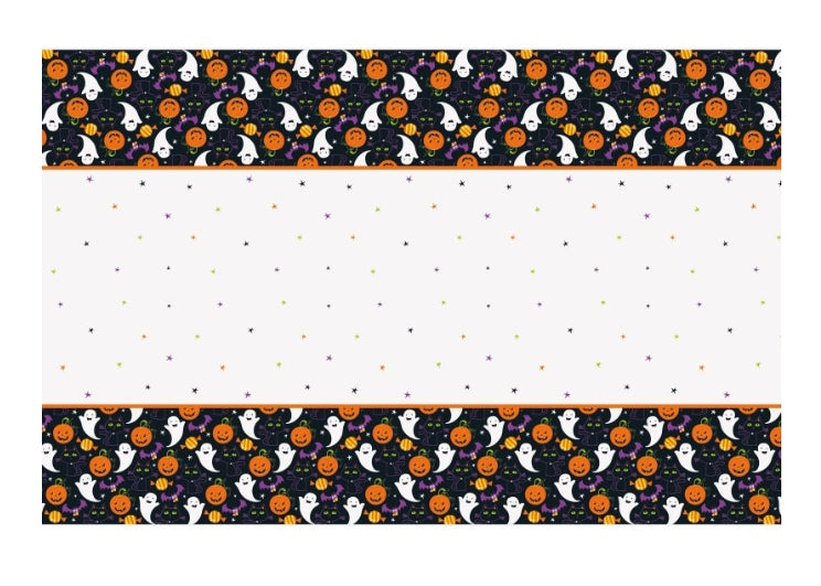 Τραπεζομάντηλο Πλαστ. Cat & Pumpkin / 137  x 274 εκ Halloween