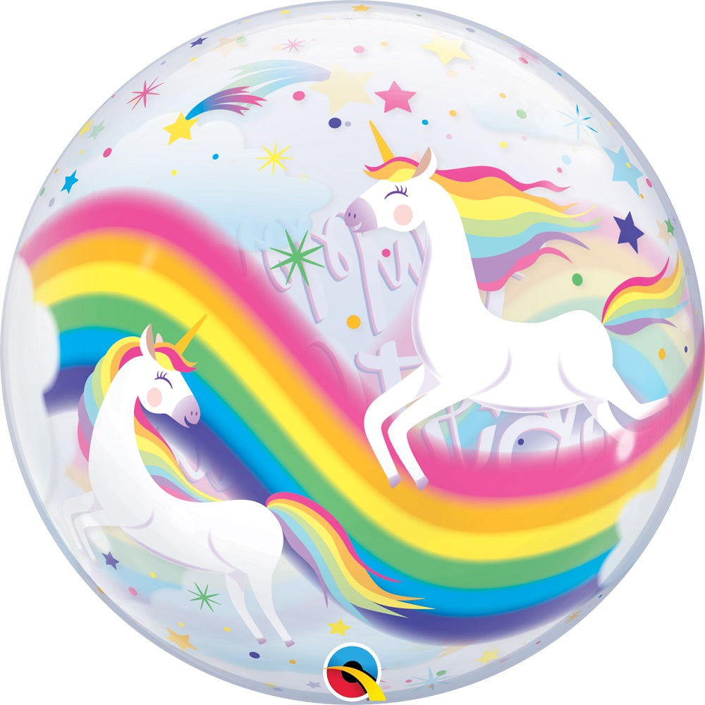 Bubble Mονό Happy Birthday Unicorn 56 εκ