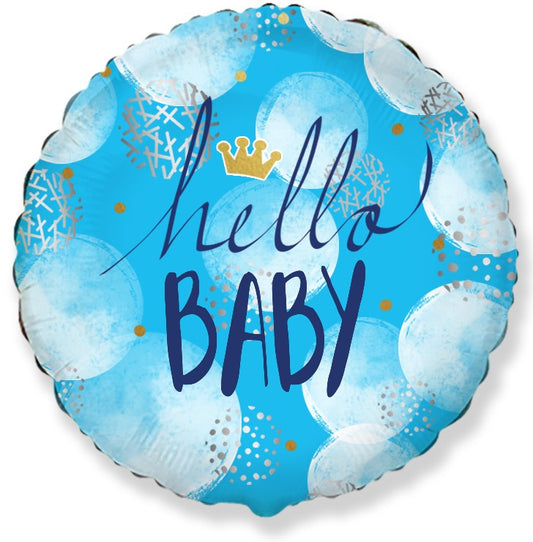 Μπαλόνι Φοιλ 18  Hello Baby Boy  / 46 εκ