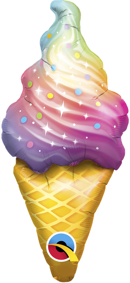 Μπαλόνι Φοιλ Μίνι Σχήμα 14 Rainbow Swirl Ice Cream - Παγωτό