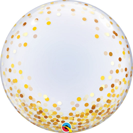 Deco Bubble 24 Gold Confetti Dots
