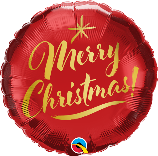 Μπαλόνι Φοιλ 9 Merry Christmas Gold Script 23 εκ