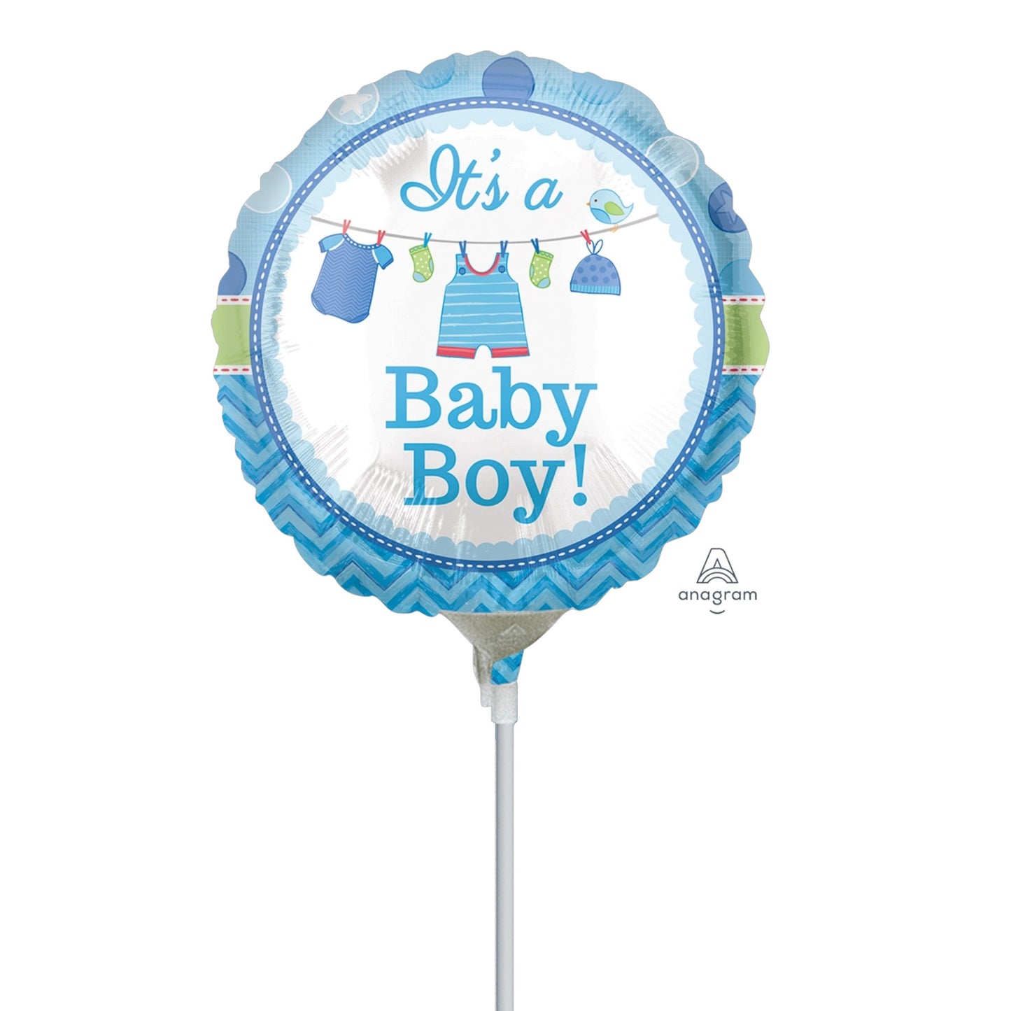 9'' Mini Shape μπαλόνι Μπουγάδα - Baby Boy