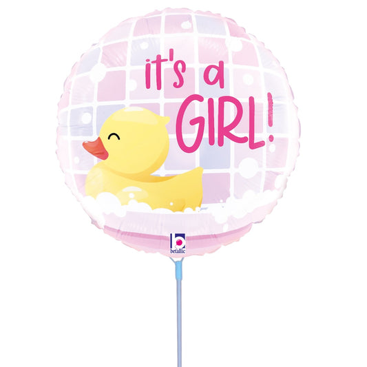 9'' Μπαλόνι Γέννησης Παπάκι It's A Girl