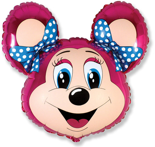 Μπάλονι Φοιλ Σχήμα Κεφάλι Lolly Mouse / 68 x 76 εκ - Ασυσκεύαστο