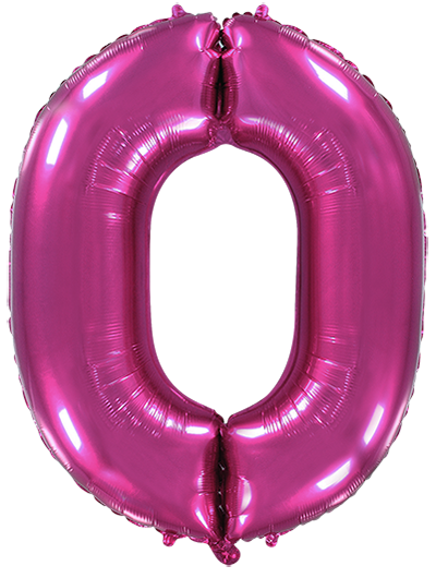 Μπαλόνι Φοιλ Σχήμα Φούξια Νούμερο 0 Ασυσκεύαστο