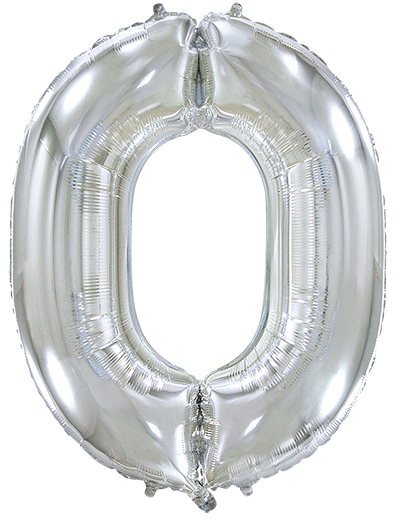 Μπαλόνι Φοιλ Σχήμα Ασημί Νούμερο 0 Ασυσκεύαστο
