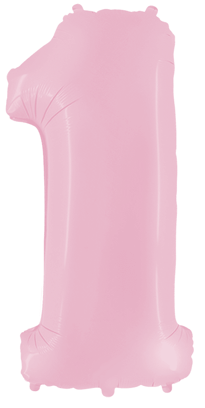 Μπαλόνι Φοιλ Σχήμα Ροζ Νούμερο 1 Ασυσκεύαστο