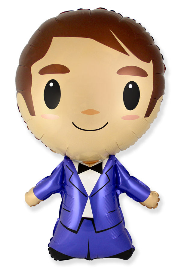 Μπαλόνι Φοιλ Σχήμα Γαμπρός - Groom 60 x 99 εκ. ύψος - Συσκευασμένο