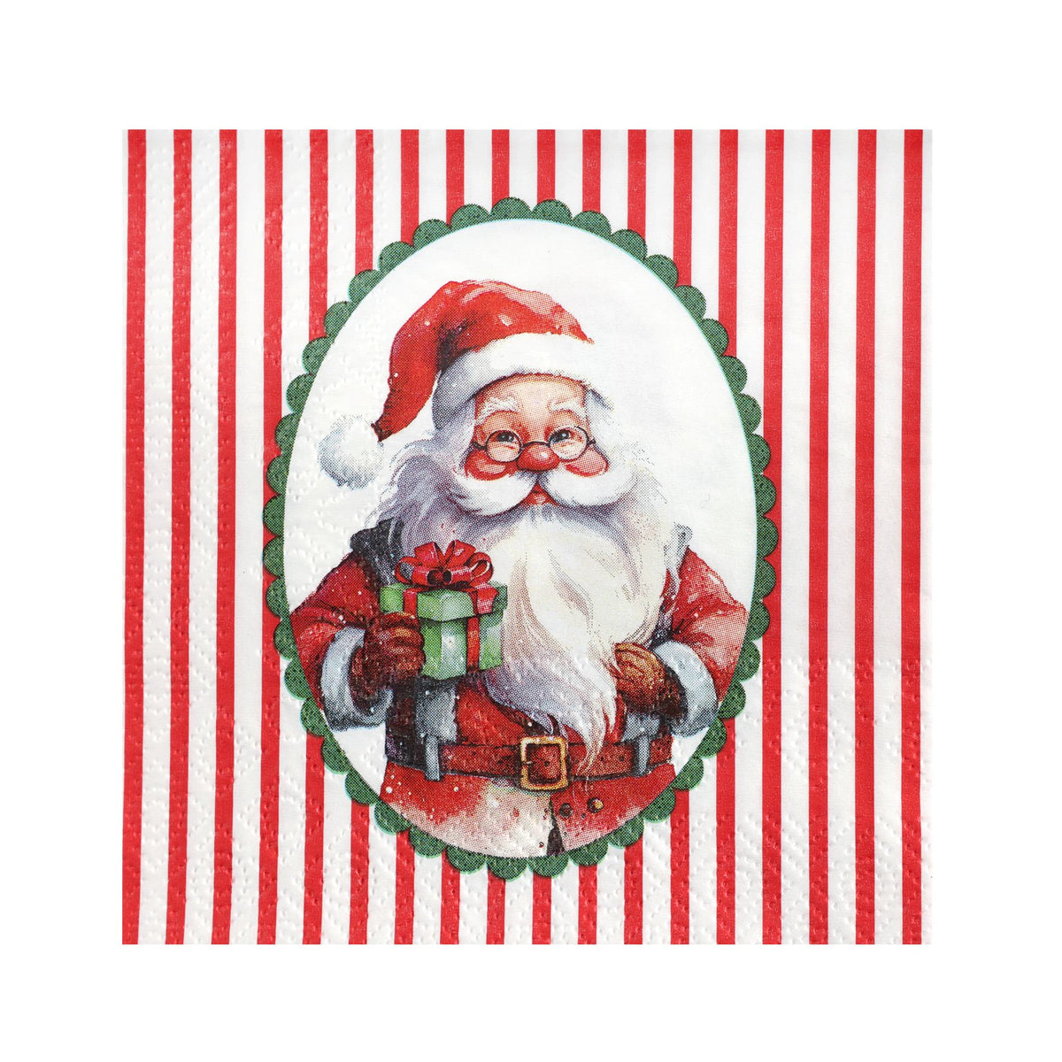 Χαρτοπετσέτες Γλυκού Άγιος Βασίλης - Santa Claus 25 x 25 εκ / 20 τμχ