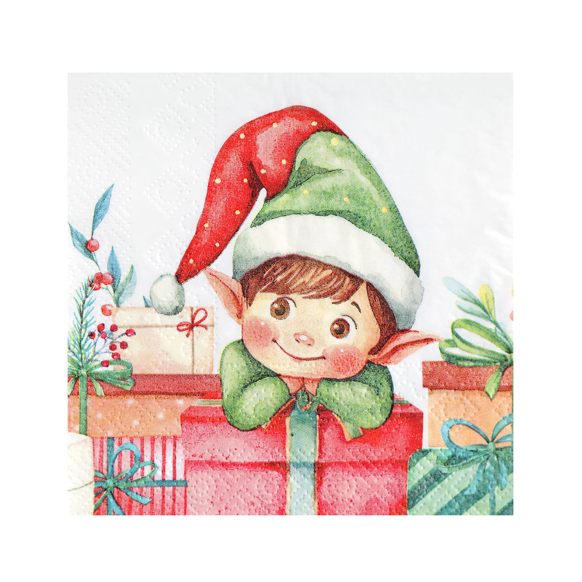 Small Elf Napkin Multicoloured 25 x 25 εκ. / Polybag of 20 pieces