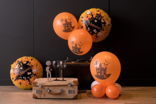 Μπαλόνια Λατέξ 12 Στοιχειωμένο Σπίτι / 6 τεμ