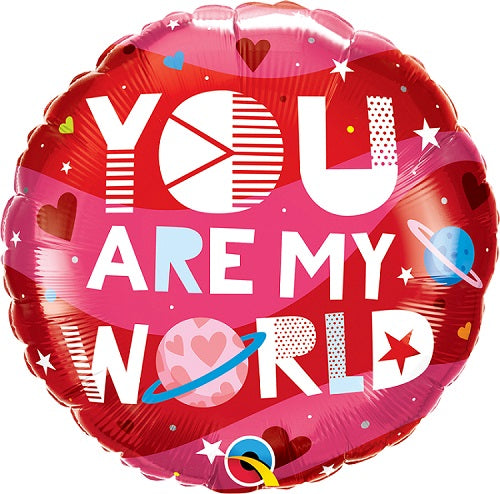 Μπαλόνι Φοιλ 18'' Διάστημα You Are My World / 46 εκ