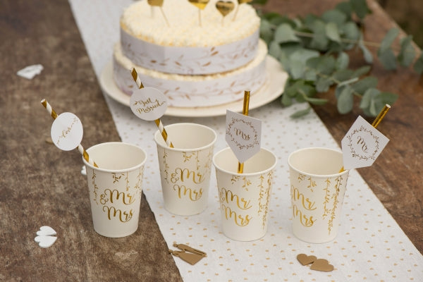 Ποτήρια Mr & Mrs  / 10 τμχ