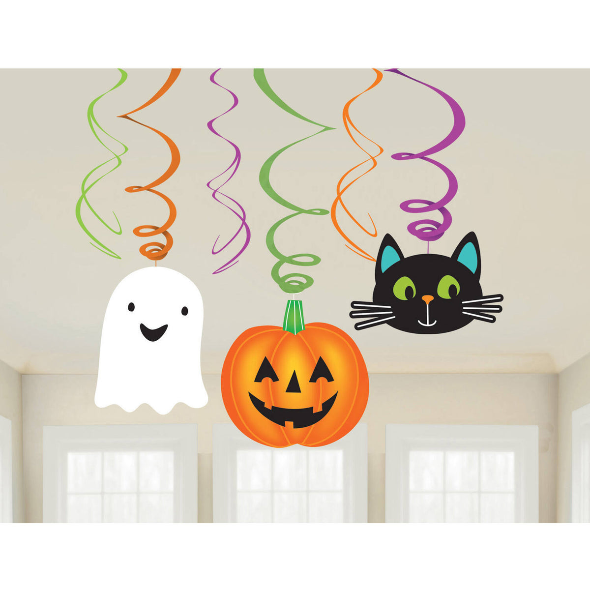 Διακοσμητικά Oροφής Halloween Friends Swirl / 6 τεμ
