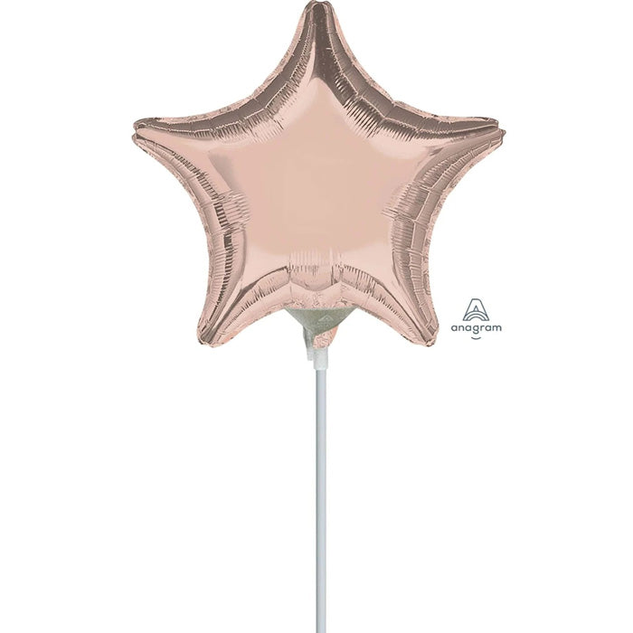 9" Mini Shape Μπαλόνι rose gold Αστέρι