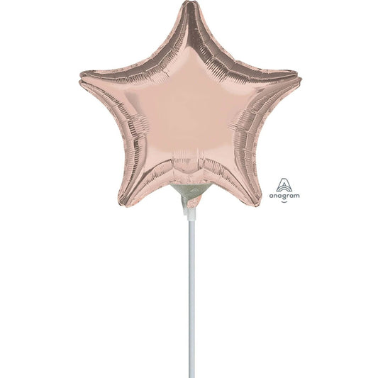 9" Mini Shape Μπαλόνι rose gold Αστέρι