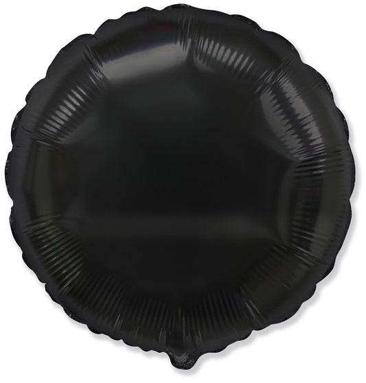 Μπαλόνι Φοιλ 18 Στρογγυλό - Μαύρο / 46 εκ ασυσκεύαστο