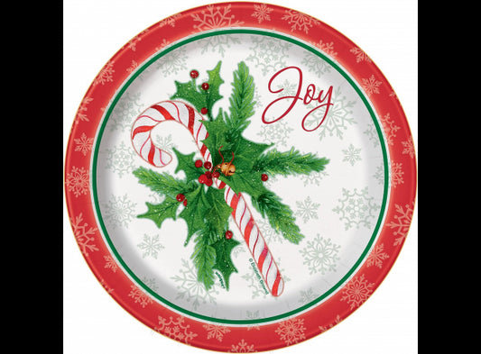 Πιάτα Χάρτινα Γλυκού με Γλειφιτζούρι  / 8 τεμ.,