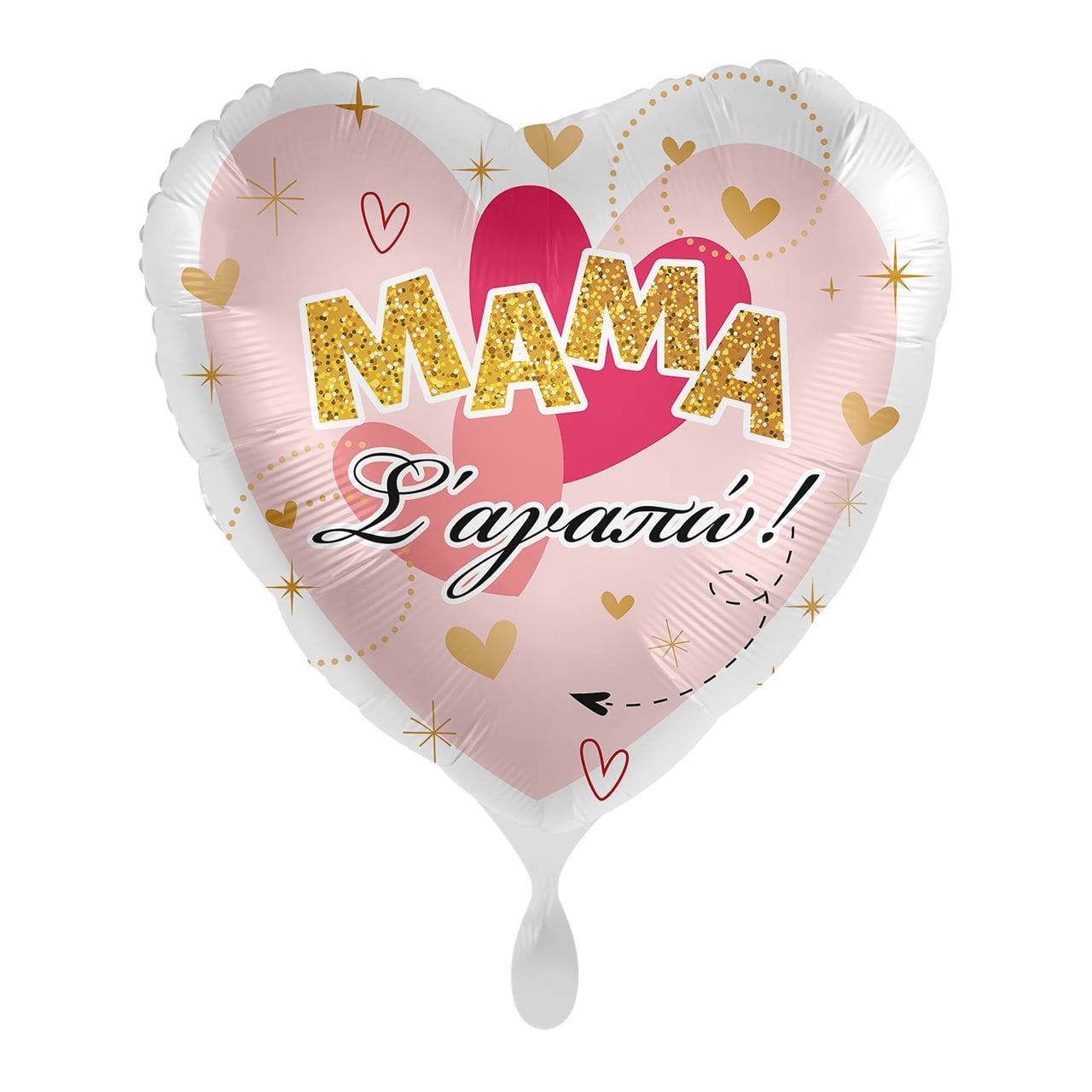 Μπαλόνι Φοιλ 17 Καρδια Μαμά Σ' αγαπώ / 43 εκ