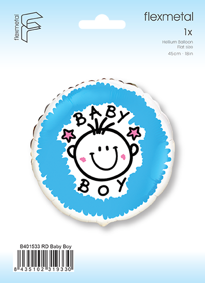 Μπαλόνι Φοιλ 18 Baby Boy / 46 εκ - Συσκευασμένο
