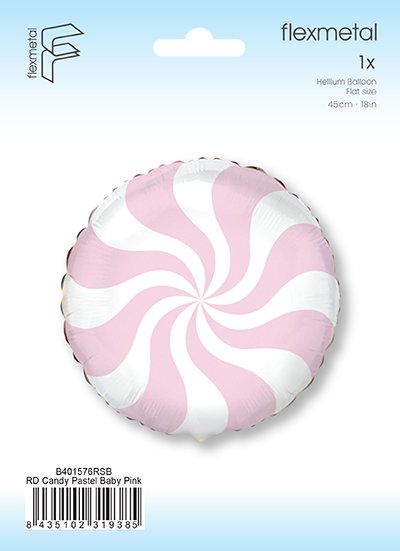 Μπαλόνι Φοιλ 18 Καραμέλα Ροζ / 45 εκ